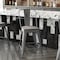 Flash Furniture Clear Coat Metal Counter Stool & Gray Poly Seat XU-DG-TP001B-24-PL1G-GG - alternate 9